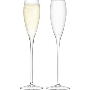 L.S.A. - Wine Champagneglas 160 ml Set van 2 Stuks - Glas - Transparant
