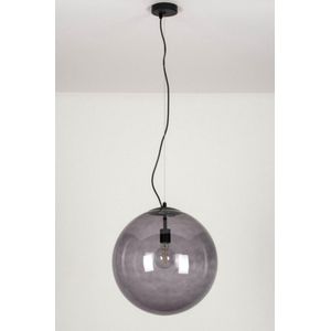 Lumidora Hanglamp 73462 - CHEYENNE - E27 - Zwart - Grijs - Metaal - ⌀ 40 cm