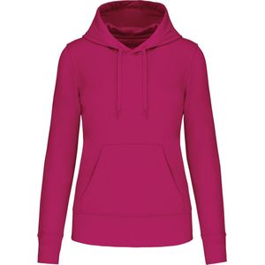 Kariban Ecologische damessweater met capuchon K4028 - Fuchsia - M
