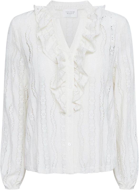 SisterS point - Blouse Eina V Sh 18807 - Cream - Dames