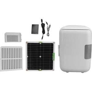Portable Refrigerator DC18V Solar Powered Freezer-Cooler 50W Monocrystalline Solar Panel - Efficient Power Supply - Large Capacity for Camping Outdoor .