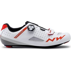 Northwave Core Plus  Fietsschoenen - Maat 46 - Mannen - wit/rood/zwart