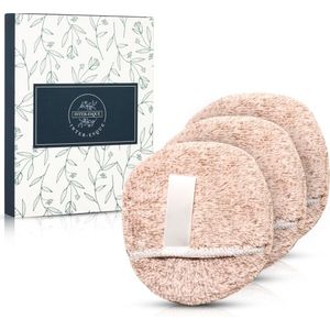 INTER-ESQUE Herbruikbare Wattenschijfjes - Wasbare Wattenschijfjes - Gezichtsreiniging - 3 Stuks - Roze