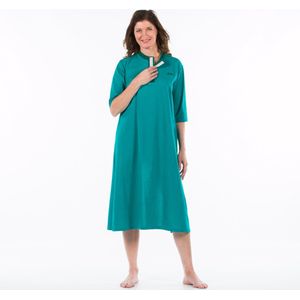 Nachthemd achter open - Ziekenhuiskleding patiënt - Zorg nachthemd- Groen - S