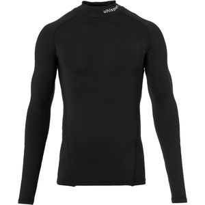 Uhlsport Distinction Pro Baselayer Shirt Opstaande Kraag Kinderen - Zwart | Maat: 152