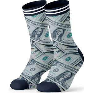 Sock My Feet - Grappige sokken heren - Maat 39-42 - Sock My Dollar