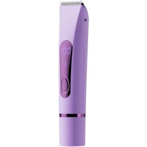 longziming -2 in 1 Ladyshave voor Vrouwen - Epilator - Elektrisch Scheerapparaat - geschikt voor nat en droog gebruik op gezicht - goksels en benen - paars