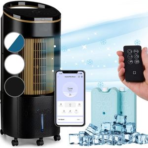 CRLYN® Mobiele Airco - Airconditioning - Ventilatoren - Airco Zonder Afvoerslang - Zwart en Bruin