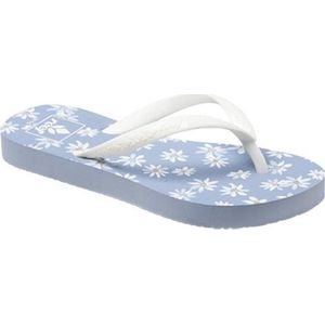 Reef Little Escape Print light blue daisy slippers meisjes