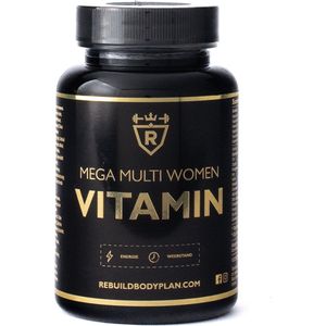 Rebuild Nutrition - Mega Multi Vitaminen - Vrouw - 2 Maanden Verpakking - 60 Tabletten - Dagelijkse Ondersteuning voor Vrouwen