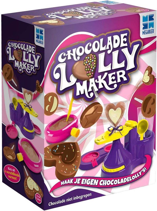 Megableu - Chocolade Lolly Maker - Smelt vorm en verpak je eigen chocoladelolly's - Creatief met eten - 6+