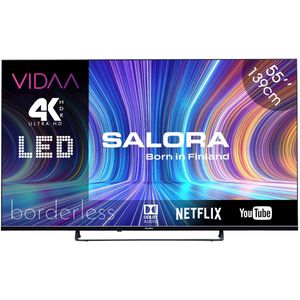 Salora 55UV210 tv 139,7 cm (55"") 4K Ultra HD Smart TV Wifi Zwart 250 cd/m²
