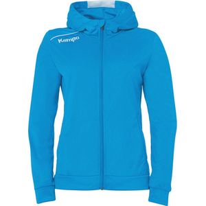 Kempa Player Hood Jacket Dames Kempablauw-Wit Maat XL