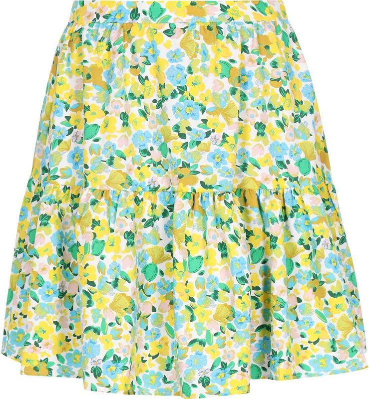 MYMO - A-lijn Rok - Gemengde Kleuren - Bloemenprint - Kort/mini