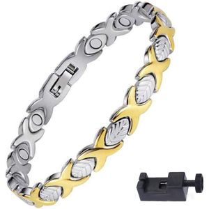 Narvie - Helende Armband - Magneet Armband - Gezondheidsarmband Magnetische Armband - Kleur Goud/Zilver