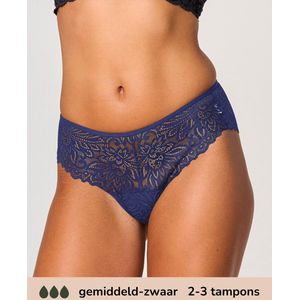 Moodies menstruatie ondergoed - Hipster Lace - gemiddeld kruisje - maat M - Navy