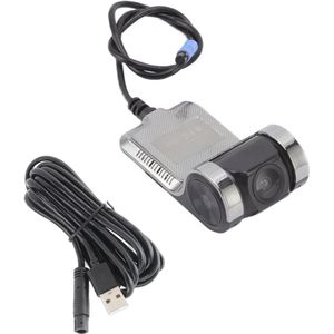 USB Dashcam, 1080P HD DVR Dual Car Driving Recorder with Loop Recording, Night Vision, Motion Detection, ADAS Remote Warning Car Recorder for Vehicles