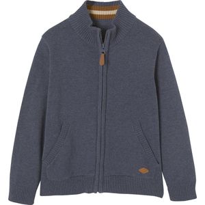 Jongensvest - Blauw - Met Ritssluiting en Opstaande Kraag - Zacht Katoen