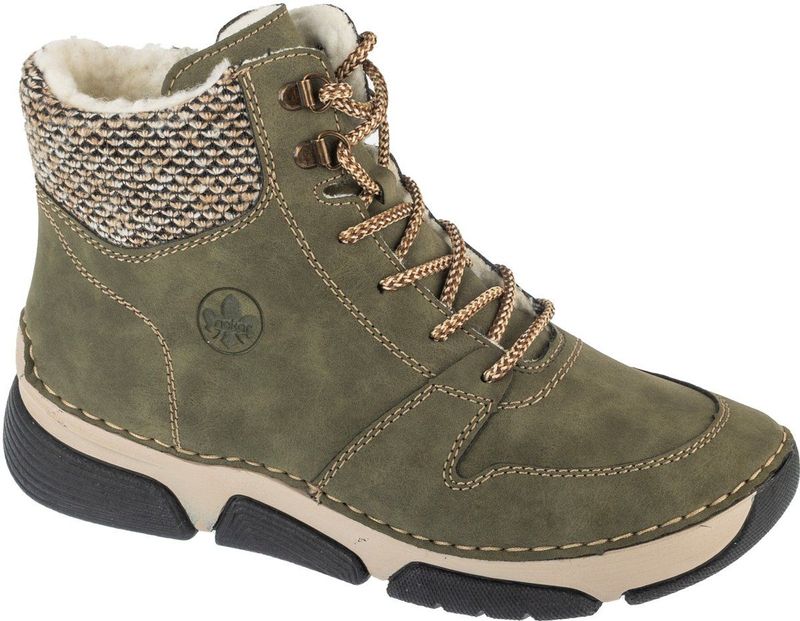 Rieker - Veterboots - Beige / Bruin / Kaki