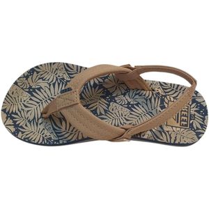 Reef - Little AHI cj6622 - Teenslippers - Blauw Beige Bloemen