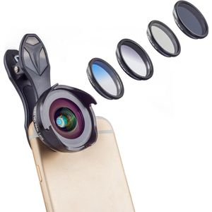 DrPhone APL-16MMS 6-in-1 Telefoonlensset - Zwart