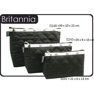 Vagabond-Toilettas-"" Britannia"" 0248-afmeting 30 x 10 x 22 cm