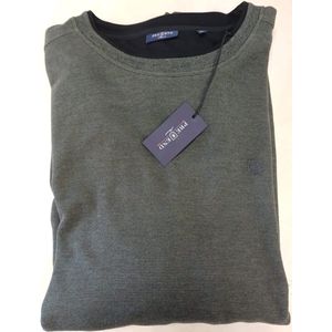 Pre End heren trui - sweater heren - Juncker - ronde hals - 100300 - donkergroen - maat 3XL