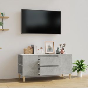 The Living Store TV-meubel - Scandinavische stijl - Bewerkt hout - 102 x 44.5 x 50 cm