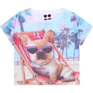 Kleurrijk Shirt voor Meisjes met een Hond