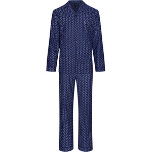 Flanellen Robson heren pyjama - Blauw - Maat - 50