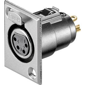 Goobay 11972 wandcontactdoos XLR Grijs