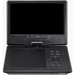 Draagbare DVD-speler - Zwart - 9 inch HD-scherm - 4 uur batterijduur - Ingebouwde luidsprekers