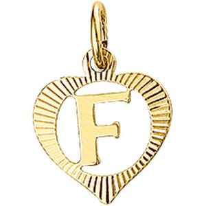 Huiscollectie Bedel Hart Letter F Goud