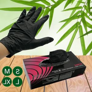 Nitril handschoenen zwart 100 stuks maat L - Betasty assortiment.