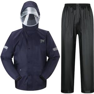 Regenpak voor heren - Reflecterend, Winddicht en Met Capuchon voor Wandelen en Kamperen