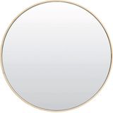 Light & Living - Espejo - Spiegel - Helder en Crème - Ø50 cm - Metaal