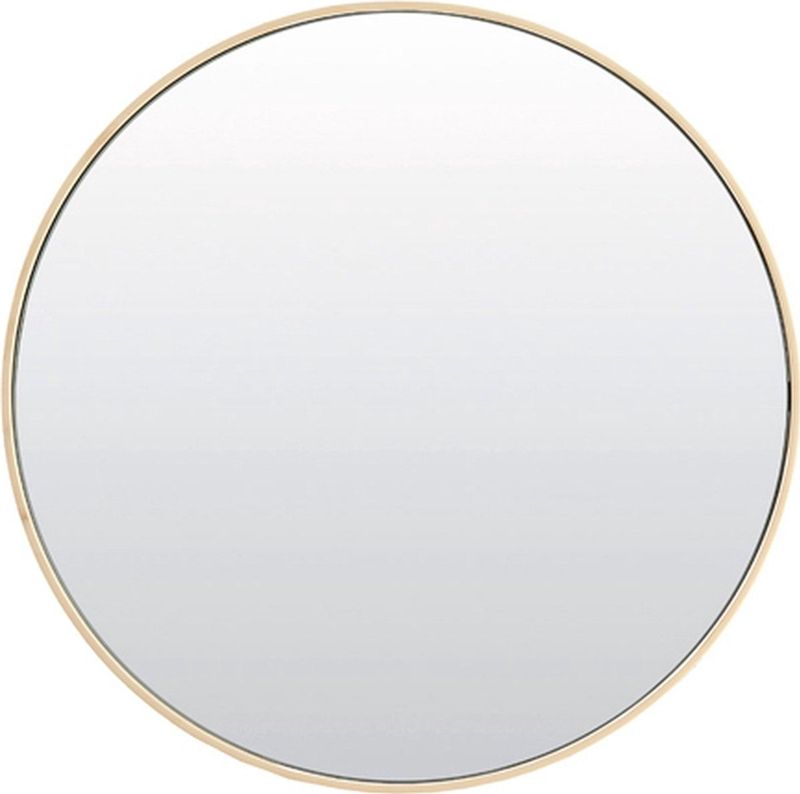 Light & Living - Espejo - Spiegel - Helder en Crème - Ø50 cm - Metaal