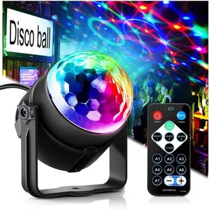 Discolamp - Discobal Met Muziek Sensor - Discolamp Met Afstandsbediening - Feestverlichting - Feestlamp