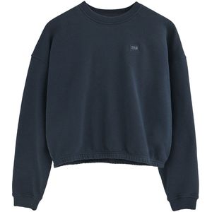 Marineblauwe sweater met loose fit en Polo Club-logo