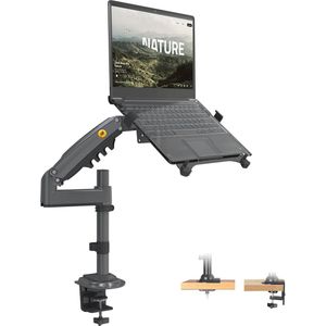 Ergonomische Laptopstandaard en Monitorhouder 2-in-1 - Geschikt voor 10"" tot 30"" Schermen (VESA)