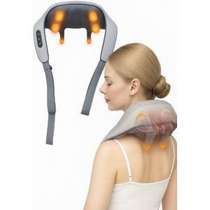 Nifkos Nekmassage Apparaat - 4 in 1 - Massage Apparaat - Nek En Rug - Schouder - Beenmassage - Betere Bloedsomloop - Healing Hands Neck Massager - Draadloos - Zensoothe massage