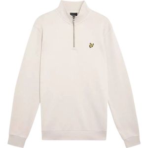 Lyle & Scott - Loopback Quarter Zip Sweater - Beige - Katoen