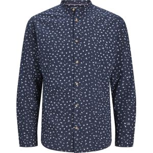 Jack & Jones - Heren hemd - Maat L - Mannen - MARINE - katoen
