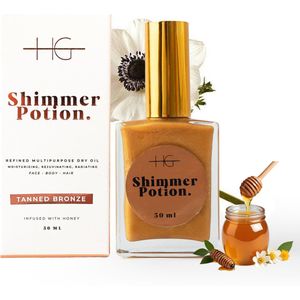 HG - Shimmer Droge Olie - Lichaamsolie - Bruine Brons - 50 ml