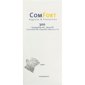 Transparante plastic wegwerphandschoenen - maat L - 300 stuks