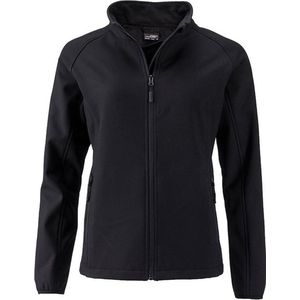 James and Nicholson Dames/dames Promo Softshell Jacket (Zwart/Zwart)