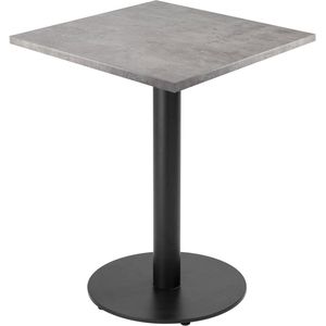 Oviala - Business - Eettafel - Grijs - Staal - 60 cm