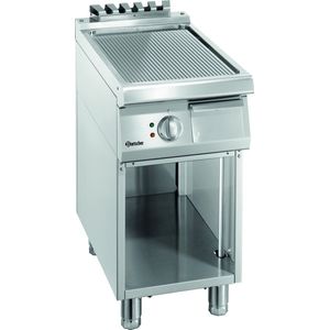 Bakplaat 700, L400, geribbeld - Bartscher 286507