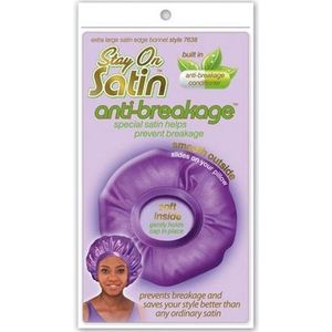 Stay on Satin Anti Breakage Extra Large Satin Edge Bonnet Style 7638