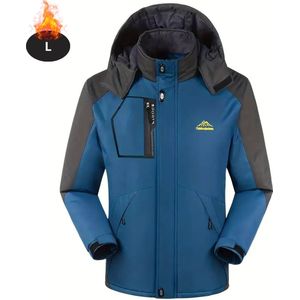 Nivard Skipak - SkiBroek - Skijas - Ski Suit - Wintersport - Heren - Winter - Warm Fleece - Marineblauw - Maat XS